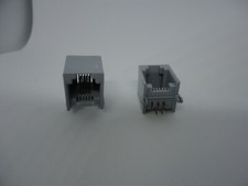 2Pcs Phone RJ11 Port Jack Modular Connector Telephone PCB DIP 4Pins 6P4C Housing picture
