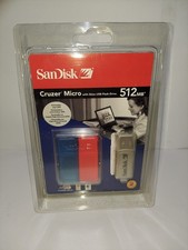 SanDisk 512MB Cruzer Micro With Skins USB Flash Drive NOS Sealed SDCZ4-512-A10  picture