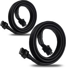 2-Pack 8 Pin Pcie Cable for EVGA Power Supply, Pcie 8 Pin Male to Male picture