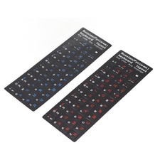 2Pcs Russian Keyboard Stickers Unique Coating Waterproof Dustproof Russian picture