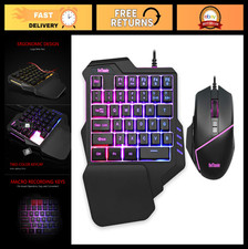 One-Handed RGB Gaming Keyboard & Mouse Combo, 35 Keys Mini Keypad, 6400 DPI picture