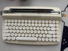 Yunzii Actto B303 Wireless Bluetooth Keyboard With Retro Typewriter, Sand Beige picture