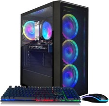 STGAubron Gaming PC Desktop,Core i7 8th Gen up to 4.1GHz,RX 590 8G,16G,512G,W11H picture