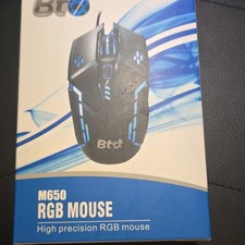 BTO M650 RGB Wired Gaming Mouse USB Optical Mouse picture