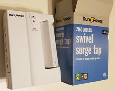 DuraPower 2160 Joules swivel surge protector tap 6 outlet, bright white picture