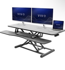VIVO Black Height Adjustable 48