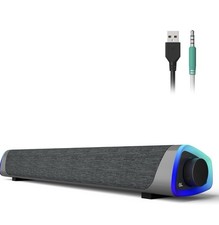 SOULION R30 Soundbar Speaker-USB Powered 3.5mm Aux- RGB Lighting Effects picture