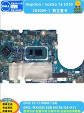 1pc Dell 5310 V5310 5320 Main Board 203009-1 15-11300H/16G MX450/2GB picture
