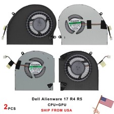 NEW CPU+GPU Cooling Fan for Dell Alienware 17 R4 R5 P31E ALW17C Laptop 2Pcs Fans picture