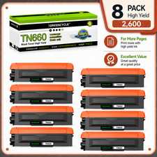 8PK HY TN660 Toner Cartridge For Brother MFC-L2700DW HL-L2300D DCP-L2540DW TN630 picture