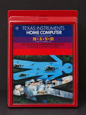 Vintage Texas Instruments MAS*H TI-99/4A Home Computer Cartridge Red Case 1982 picture