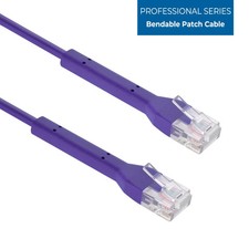 SF Cable 2ft Cat6A UTP Bendable Slim Ethernet Network Cable 28AWG - Purple picture