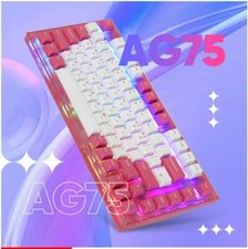 ABKO AG75 Gasket Mount RGB HOTSWAP Mechanical Keyboard / 82Key / RED picture