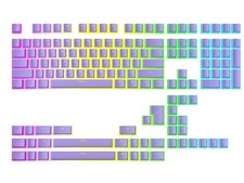 Ranked Pudding v2 PBT Keycaps | 145 Double Shot Translucent ANSI US & ISO Lay... picture