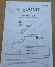 Ergotron – WorkFit-LX Sit-Stand Single Monitor and Keyboard Arm 45-405-026 picture