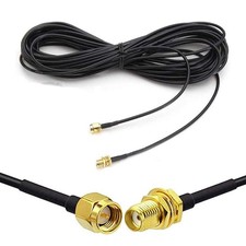 CORONIR 33ft WiFi Antenna Extension Cable SMA Male to 33ft-1pack, Black picture