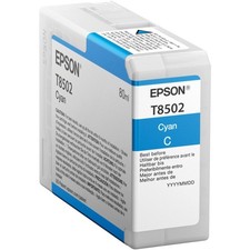 Epson Ultrachrome Hd Ink Set 9 Cartridges 80Ml Photo Quality Printing Cyan picture