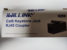 Iwillink 10Gbps Cat6 Keystone Jack, RJ45 Keystone Jack 25-Pack and Keystone picture
