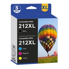 5PK 212XL Ink replacement for Epson 212 XL Workforce WF-2830 XP-4105 Printers picture