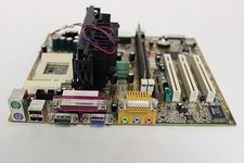 BIOSTAR M6TWG VER 1.1 MOTHERBOARD WITH MEMORY AND 500MHZ PROCESSOR CPU MICRO ATX picture