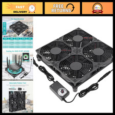 4X 120mm Laptop Cooling Pad with Variable Speed Fans for DIY Electronics & Gamin picture