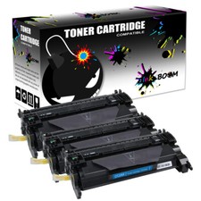 3 Black Toner Cartridges replace for HP CF226X 26X LaserJet Pro M402n M426fdn picture