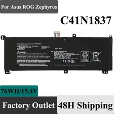 76WH C41N1837 Battery For ASUS ROG Zephyrus GU502G GU502GV GA502DU GX502GV NEW picture