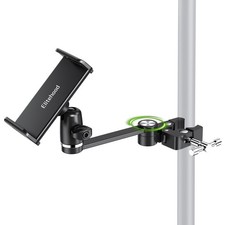 elitehood 8.5in Long Arm iPad Holder for Mic Stand, 360° Adjustable Aluminum ... picture