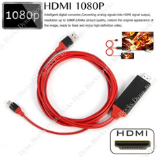 For iPhone 14 13 12 11 XR 8 7 6 HDMI Mirroring AV Cable Phone to TV HDTV Adapter picture