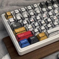 Comic Style Colorful Keycaps 136-Key Set Factory Height (Keyboard not included) picture