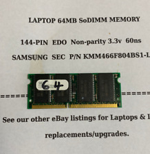 64MB  64 MB  Laptop SoDIMM RAM  144-pin EDO Non-parity  SAMSUNG KMM466F804BS1-L6 picture