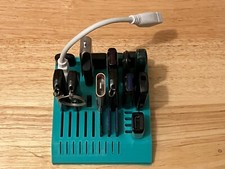 New 3D Printed Meta Green USB, USB-C, SD, MicroSD Holder picture