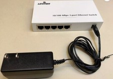 Leviton 10/100 Mbps 5 Port Ethernet Switch 47611-5PT SMC Structured Media Center picture