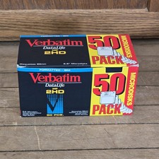 Vtg Verbatim DataLife 3.5 Floppy Disks MF 2HD IBM Formatted 50 Pack NOS 1.44MB picture