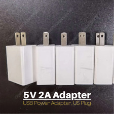Lot of 1-5X 5V 2A USB Port Jack Wall Charger 5 Volt 2 Amp AC to DC Power Adapter picture