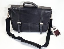 Heritage Dark Brown Leather Briefcase Laptop Case Model 827690, New with Tags picture