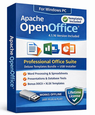 Open Office Software Suite for Windows - USB - Word Processing - Home & Office picture