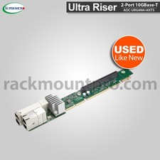 Supermicro AOC-URG4N4-I4XTS Ultra Riser Card 1U 2-Port 10GBase-T USED picture