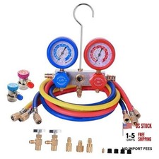 AC Gauge Set for R32 R134a R410a R12, Automotive A/C 3 Way-R32,R134a,R410a picture
