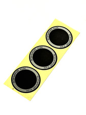 3 x GPU Graphics Card Fan Round Sticker  Label Decal for XFX Graphics, 30mm picture