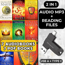 Game Of Thrones Collection 7 Books Set George R. R. Martin Audiobook + PDF (USB) picture