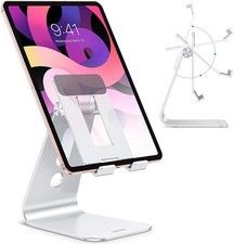 OMOTON Adjustable Tablet Stand for Desk – T2 Aluminum Holder with Longer Arms picture
