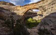 Landscape arch rock formation utah monuments nature usa Custom Gaming Mat Desk picture