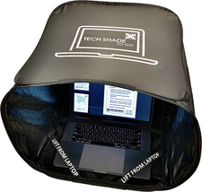 Portable Laptop Sun Shade, Privacy Cover, Laptop Sun Shade, Laptop Shade for Wor picture