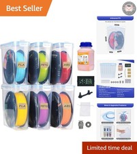 Comprehensive 3D Printer Filament Storage Kit - Includes 6 Boxes & Hygrometer picture