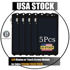 5Pcs Digitizer LCD Touch Screen Display for Zebra TC52AX TC52X TC57x W/LOGO picture