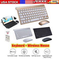 1-3 Mini Wireless Keyboard And Mouse Set Waterproof 2.4G For Mac PC Computer lot picture