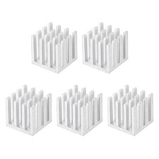 14x14x14mm Aluminum Heatsink Radiator for MOS IC Chip Silver Tone 5 Pcs picture