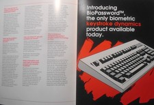 1990 Phoenix Software BioPassword Press Kit. 1st in Biometric keystroke access picture