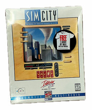 Factory Sealed Interplay SimCity Enhanced CD-ROM Big Box PC DOS Game, English picture